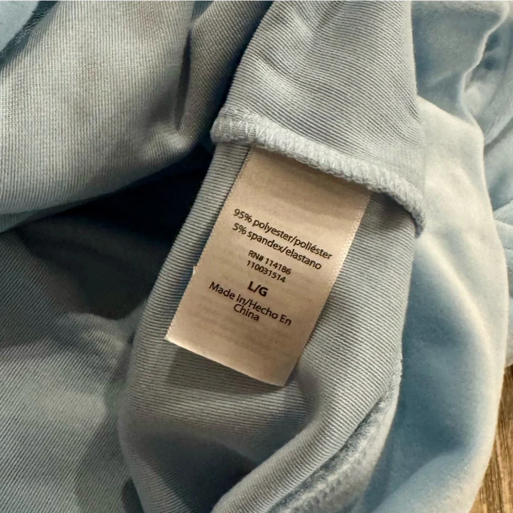 Juicy Couture Velour Tracksuit in Frosted Blue. - Picture 9 of 10
